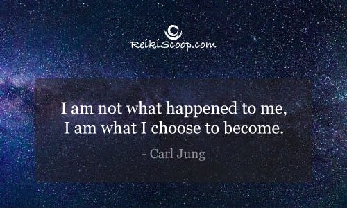 I'm not what happened to me. I'm what I choose to become. - Carl Jung