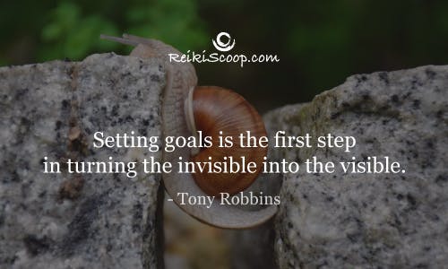 Setting goals is the first step in turning the invisible into the visible - Tony Robbins