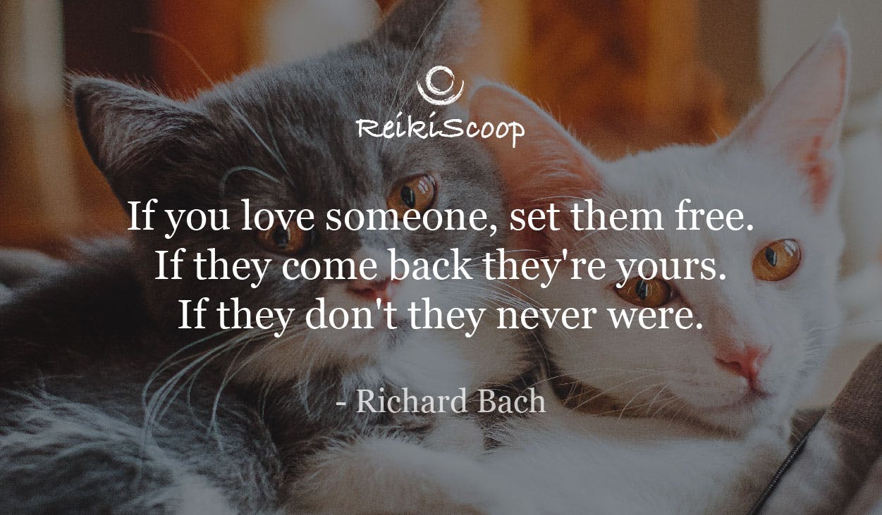 If you love someone, set them free. If they come back they're yours. If they don't, they never were. - Richard Bach